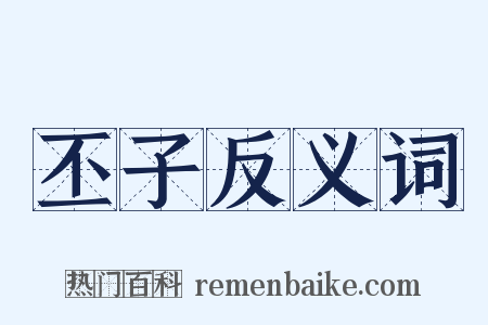 丕子反义词是什么意思的图片